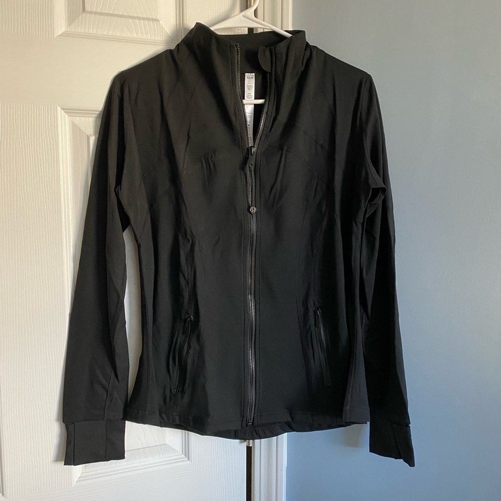 Black workout jacket